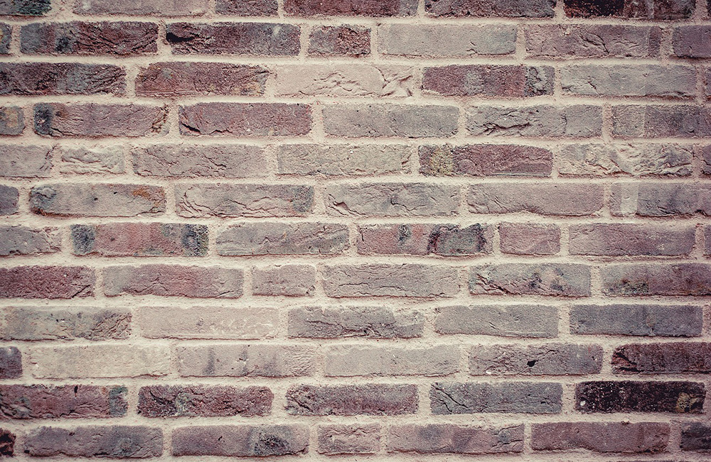 brick wall with lime mortar